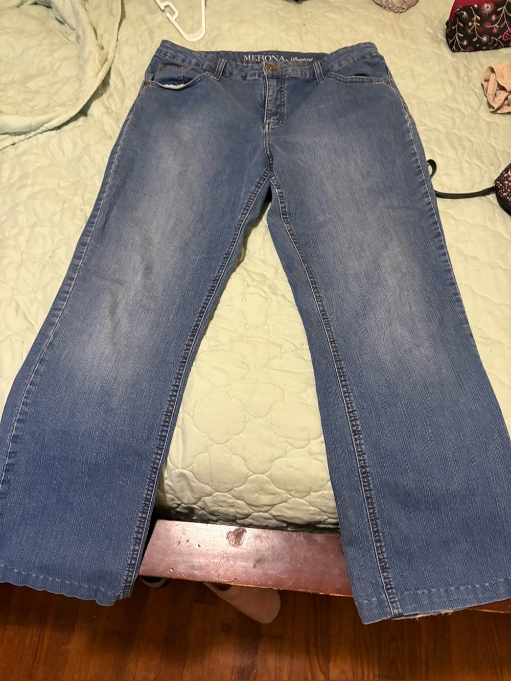 Merona Women's Light Blue Straight Leg Jeans sz 14